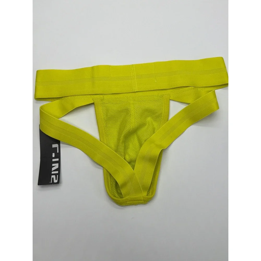 C-IN2 Scrimmage Jockstrap Mens Small‎ Ray Yellow Mesh Athletic Underwear NEW